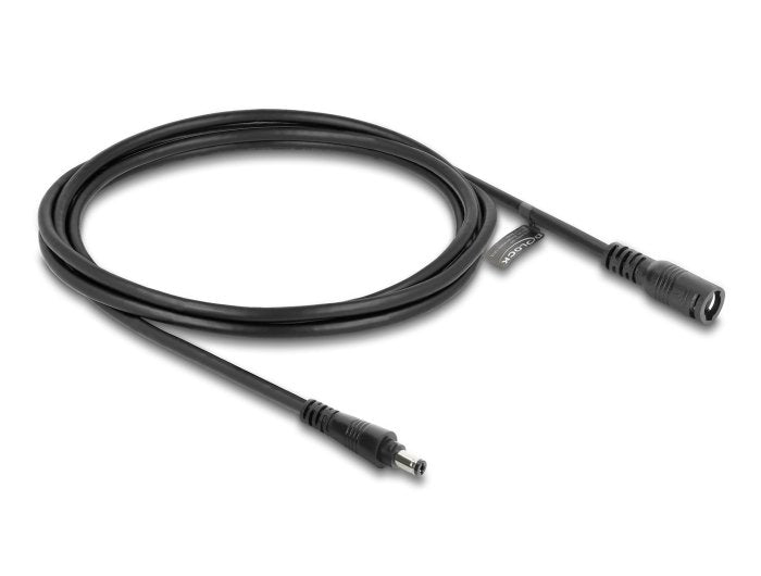 Delock Dc Cable Alargador 5,5 X 2,1 Mm St > Bu 2m Negro