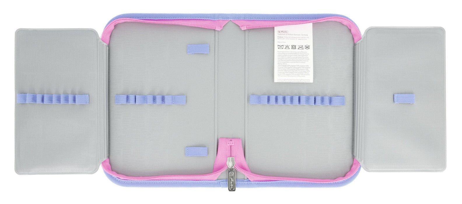 Mochila Escolar Herlitz Ultralight Violeta/Rosa, Estuche Estudiante Con 16 Piezas, Mocasines Ovalados, Bolsa De Deporte, 2 Aplicaciones 50046157