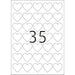 EAN 4008705107907 - HERMA 10790 etiqueta autoadhesiva Corazón Permanente Blanco 350 pieza(s) imagen 2