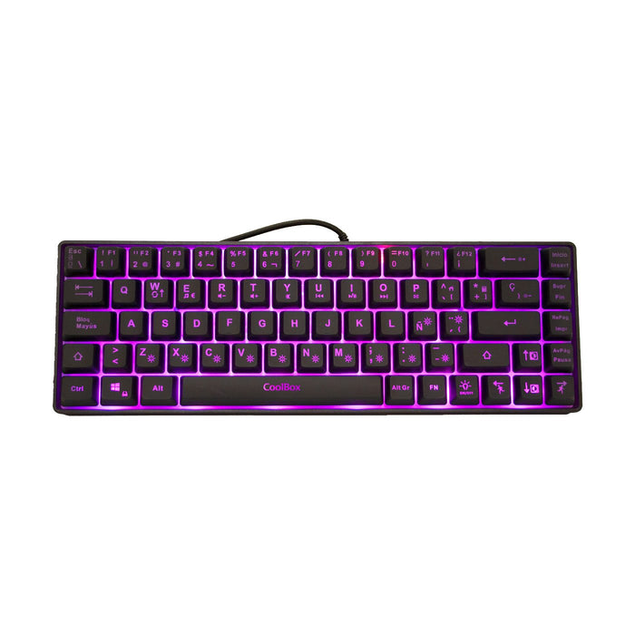 EAN 8436556141690 - CoolBox mini TM065 teclado Juego USB QWERTY Español Negro imagen 2
