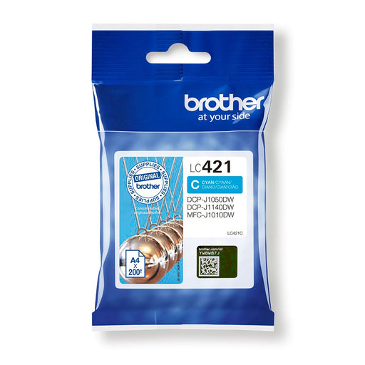 EAN 4977766810371 - Brother LC421C cartucho de tinta 1 pieza(s) Original Cian imagen 1