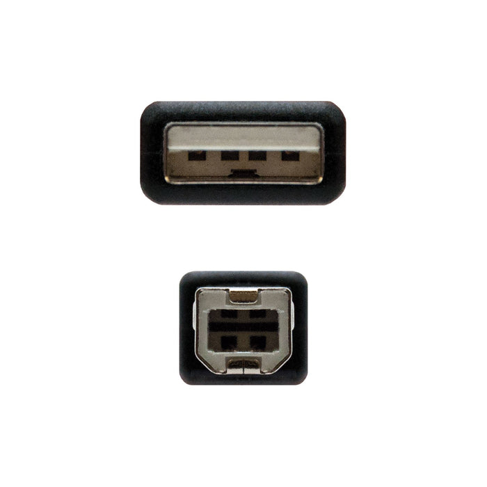 EAN 8433281003859 - Nanocable 10.01.0105-BK cable USB USB 2.0 4,5 m USB A USB B imagen 3