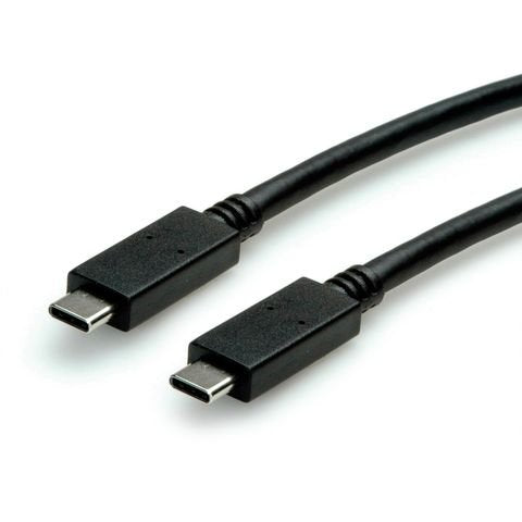 Roline Verde Usb 3.2 Gen 2 Cable, C-C, St St, 10gbit S, Emark, 100w, Schwarz, 0,5 M