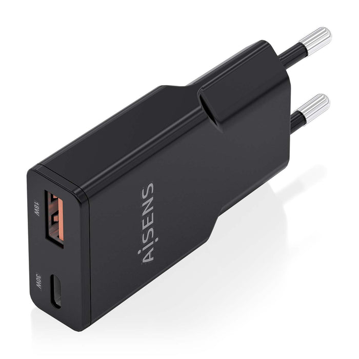 EAN 8435739902547 - AISENS ASCH-30W2P047-BK cargador de dispositivo móvil Cámara digital, MP3, MP4, Teléfono móvil, Navegante imagen 2