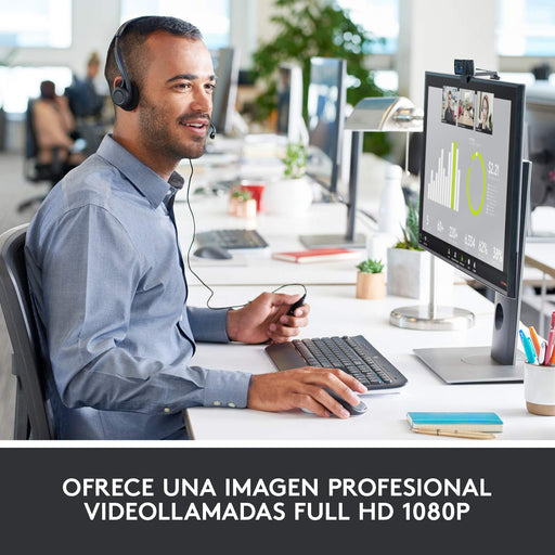 EAN 5099206061309 - Logitech 960-001055 cámara web 3 MP 1920 x 1080 Pixeles USB Negro imagen 2