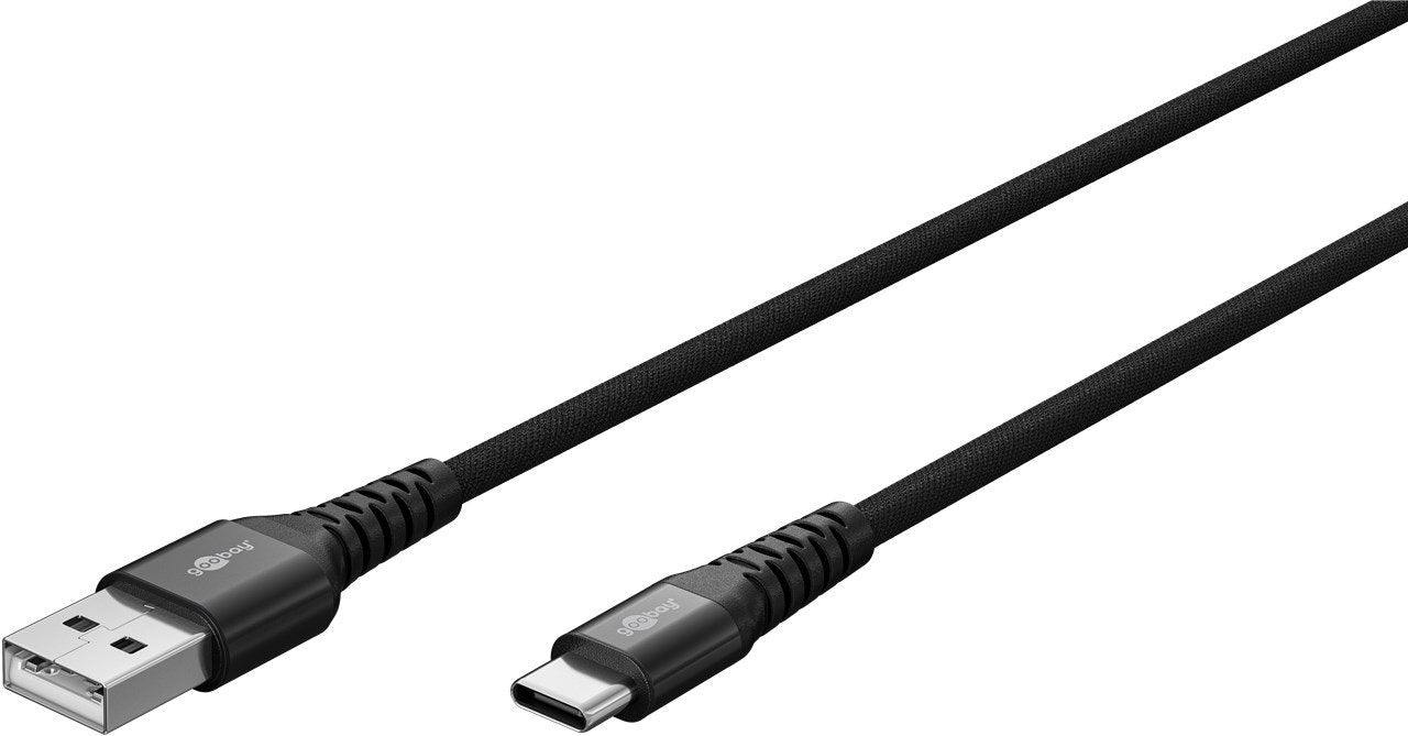 Cable  Goobay Usb 2.0, Conector Usb-A > Conector Usb-C Negro, 3 Metros 74528