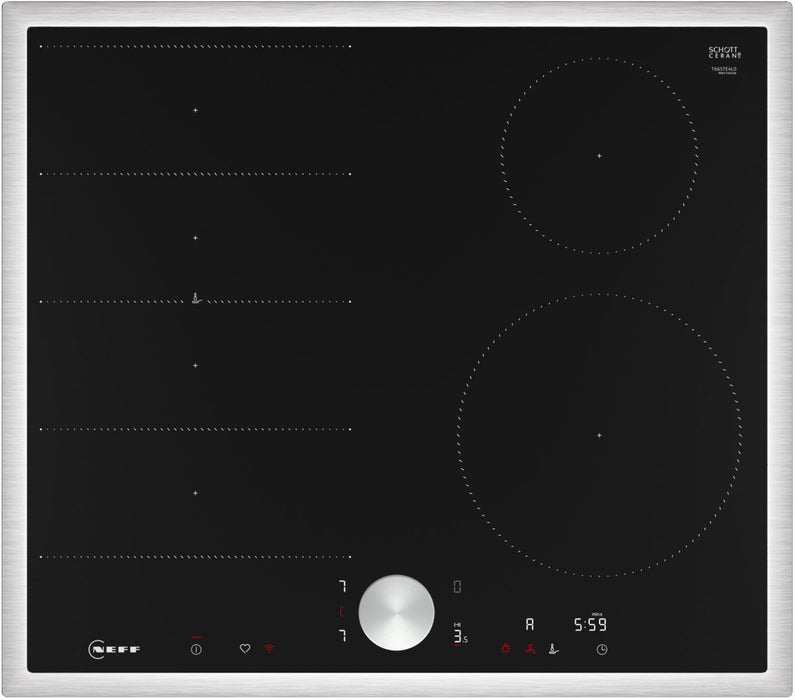 EAN 4242004269816 - Neff T66STE4L0 hobs Negro, Acero inoxidable Integrado 60 cm Con placa de inducción 4 zona(s) imagen 1