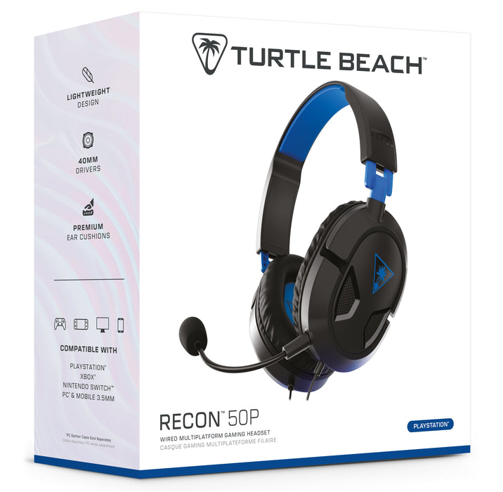 EAN 0731855033034 - Turtle Beach Recon 50 Auriculares Alámbrico Diadema Juego Negro, Azul imagen 8