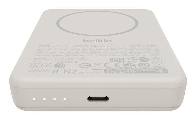 Belkin Boostcharge Slim 10000mah Mag.Pb/15w Qi2 Sand   Bpd018hqsa