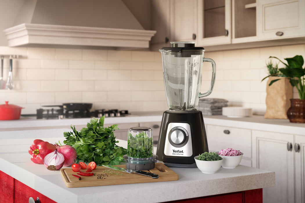 EAN 3016661153419 - Tefal BlendForce II BL4388 licuadora 1,25 L Batidora de vaso 800 W Negro, Acero pulido imagen 13