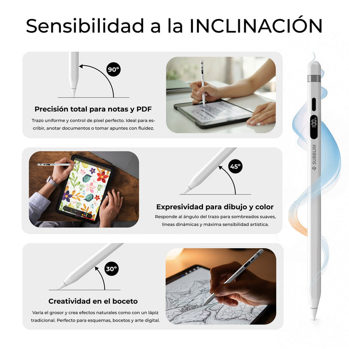 EAN 8436586743826 - SUBBLIM SUBPEN-UN0001 lápiz digital 70 g Blanco imagen 8