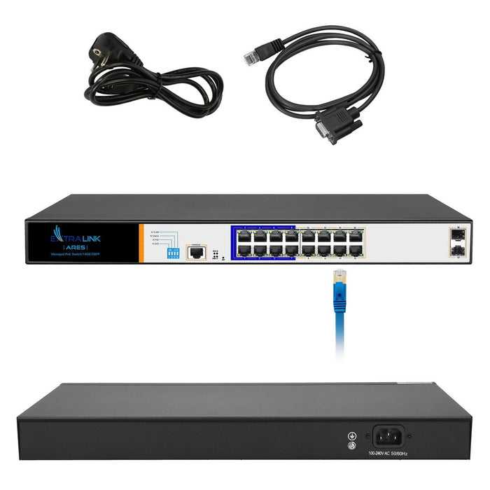 EAN 5902560363807 - Extralink EX.3807 switch Gestionado L2 Gigabit Ethernet (10/100/1000) Energía sobre Ethernet (PoE) 1U Neg imagen 5
