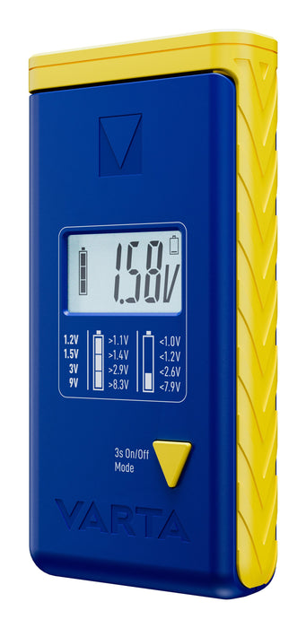 EAN 4008496073849 - Varta LCD Battery Tester medidor de energía y batería Azul, Amarillo imagen 4