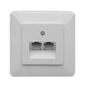 EAN 4027639005110 - ZE Kommunikationstechnik UAE 2x8 + RS UP caja de tomacorriente Blanco imagen 1