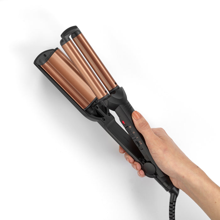 EAN 3030050154924 - BaByliss Deep Waves Rizador de pelo Caliente Negro, Naranja 2,5 m imagen 12