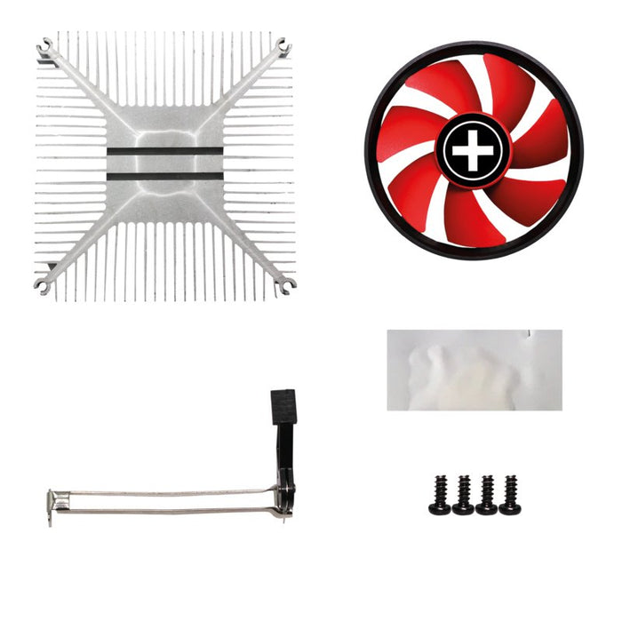 EAN 4044953500770 - Xilence XC035 sistema de refrigeración para ordenador Procesador Enfriador 9,2 cm Negro, Rojo imagen 5