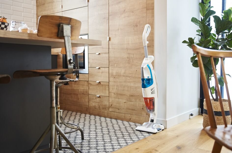 Aspiradora Rowenta Clean & Steam Multi Ry8544wh De Pie Y Escoba Eléctrica Corriente Alterna Seca Y Húmeda Sin Bolsa 0,5 L 1700 W Blanco, Azul