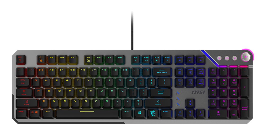 Msi Mrike 600 Silent Gaming Keyboard, Vercablet