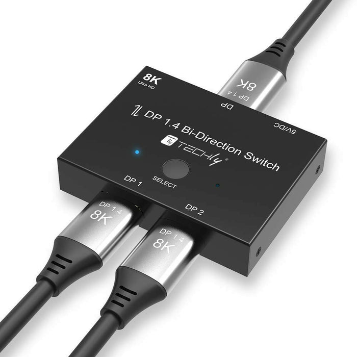 EAN 8059018365535 - Techly IDATA-DP-2DP-8KT interruptor de video DisplayPort imagen 4