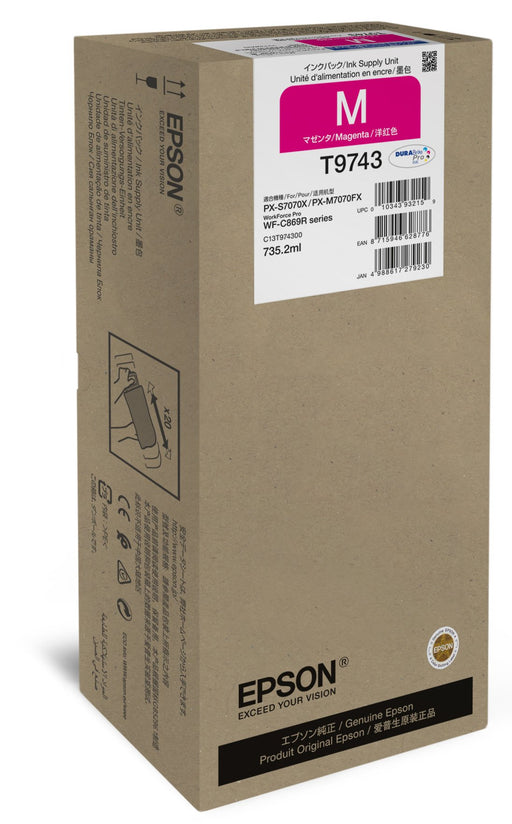 EAN 8715946628776 - Epson T9743 cartucho de tinta 1 pieza(s) Original Extra (Súper) alto rendimiento imagen 1