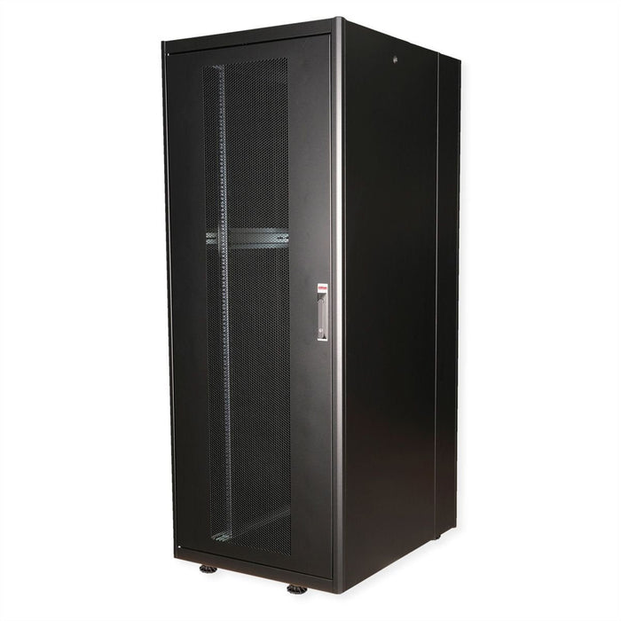 Roline 19-Zoll Serverschrank Basic 42 He, 800x1000 Bxt Perforiert Schwarz