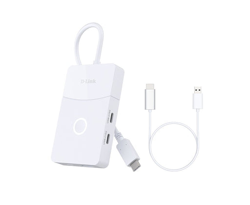EAN 0790069478284 - D-Link DUP-501 hub de interfaz USB 3.2 Gen 1 (3.1 Gen 1) Type-C 5000 Mbit/s Blanco imagen 1
