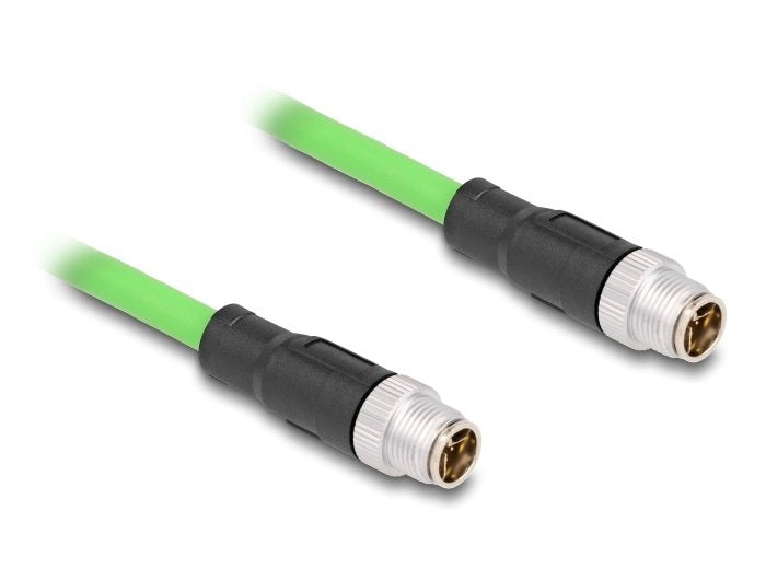 Delock 80437 Cable M12 Codificado X 8 Pin Macho A Macho Pur (Tpu) 2 M
