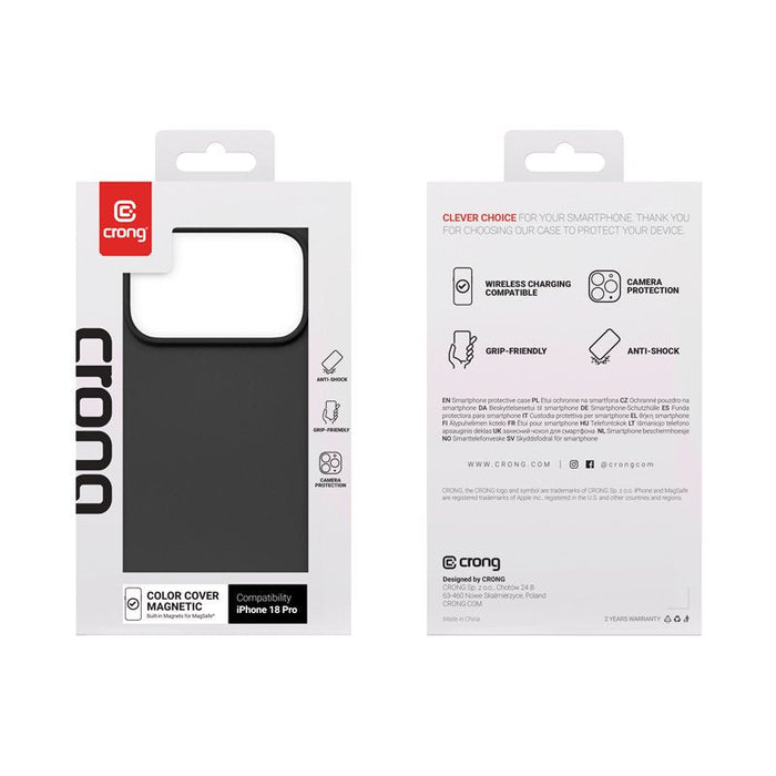 Etui Color Cover Magsafe Iphone 18 Pro Negro