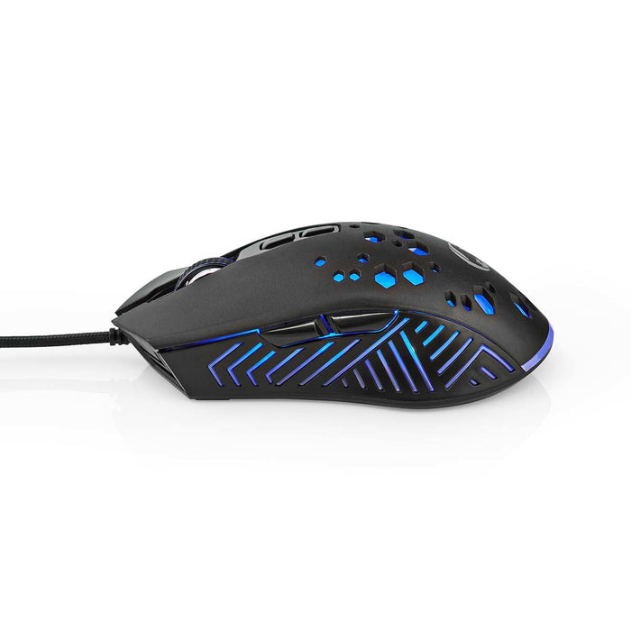 EAN 5412810411276 - Nedis GMWD410BK ratón Juego mano derecha USB tipo A Óptico 7200 DPI imagen 5