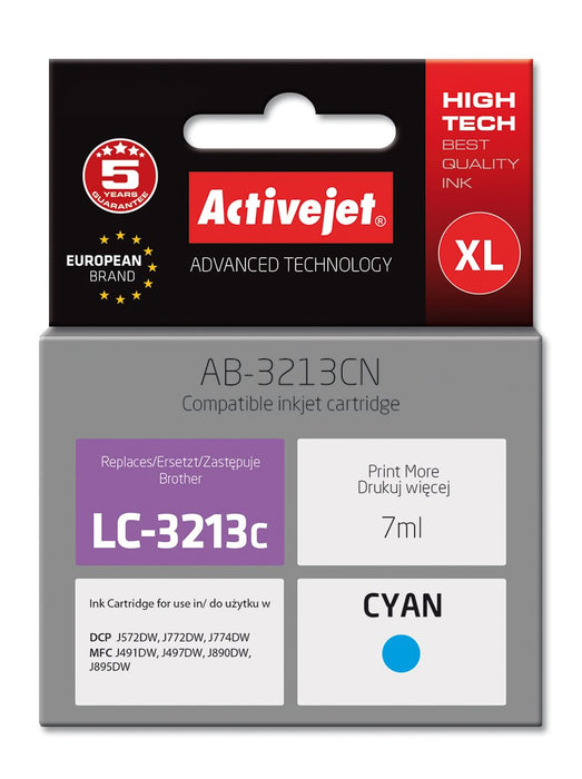 EAN 5901443119067 - Activejet AB-3213CN cartucho de tinta 1 pieza(s) Compatible Rendimiento estándar Cian imagen 1
