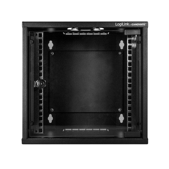 10" Wall Mount Cabinet Econline, 6u, Negro
