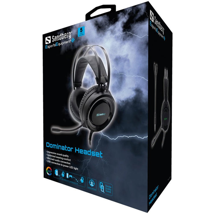 EAN 5705730126222 - Sandberg 126-22 auricular y casco Auriculares Alámbrico Diadema Juego Negro imagen 5