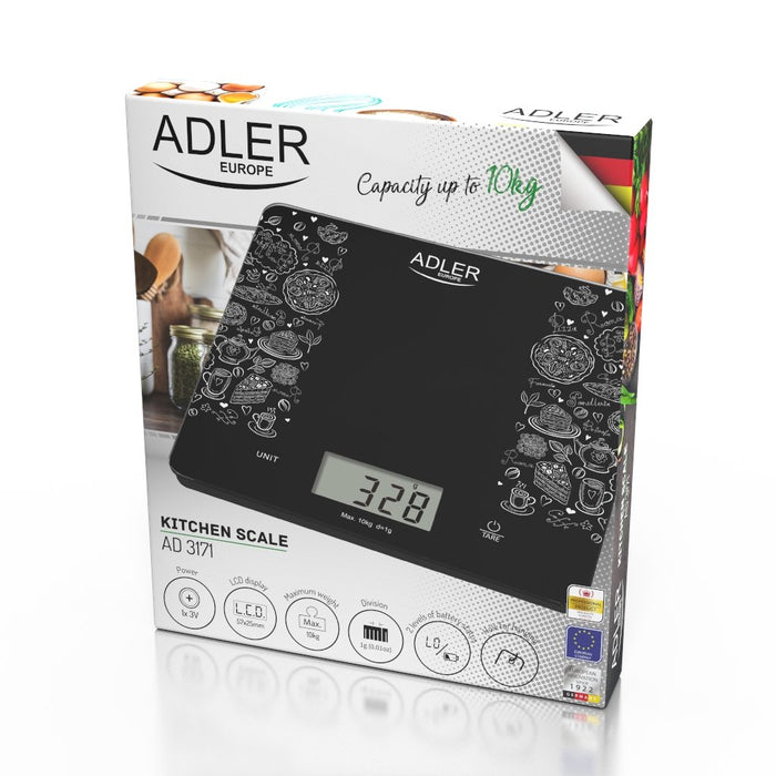 EAN 5903887801591 - Adler AD 3171 báscula de cocina Negro Rectángulo Báscula electrónica de cocina imagen 8