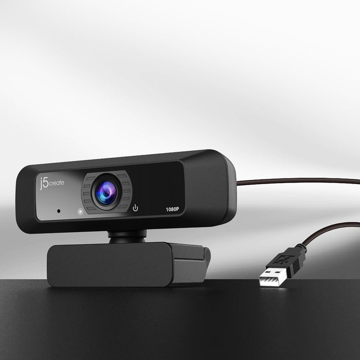 Cámara Web J5create Jvcu100-N  Hd Usb Con Rotación De 360°