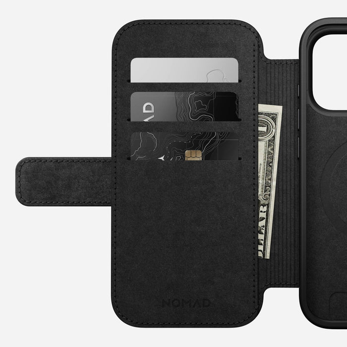 Nomad Modern Leather Folio Iphone 17 Pro Black