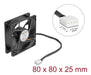 EAN 4043619672967 - DeLOCK 67296 sistema de refrigeración para ordenador Carcasa del ordenador Ventilador 8 cm Negro 1 pieza( imagen 3
