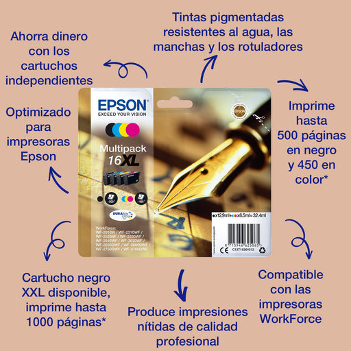 EAN 8715946624914 - Epson Pen and crossword C13T16224022 cartucho de tinta 1 pieza(s) Original Cian imagen 2