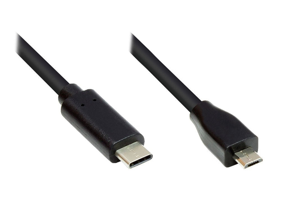Cable Alcasa Gc-M0125 Usb 5 M Usb 2.0 Usb C Micro-Usb B Negro