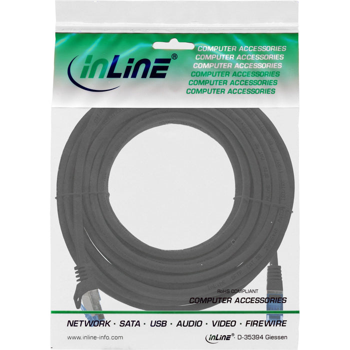 Inline® Patch Cable, Cat.6a, S/Ftp, Tpe (Lszh), Cca, Negro, 7.5m