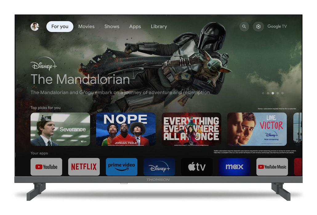 Thom - Thomson Google Tv 55" Qled Side Feet