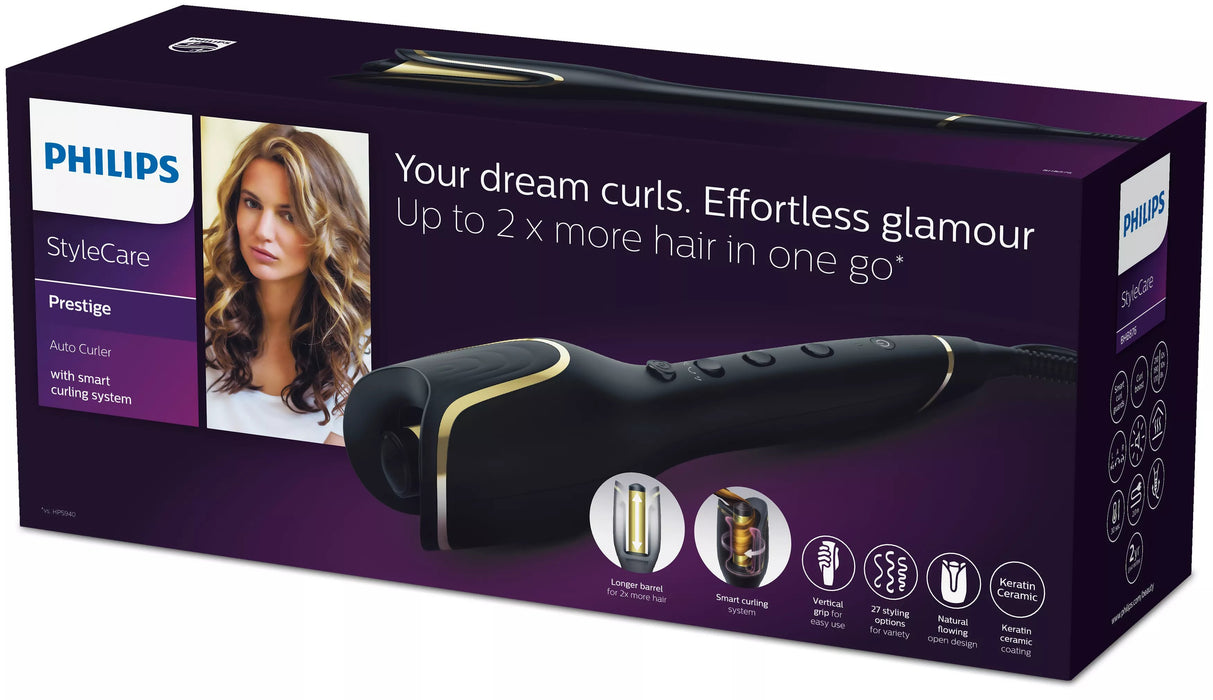 EAN 8710103813378 - Philips StyleCare BHB876/00 Utensilio de peinado Rizador de pelo automático Caliente Negro 2 m imagen 3