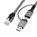 EAN 5715063466841 - Microconnect MC-RJ45USBC-01 cambiador de género para cable USB-A / USB-C RJ45 Negro imagen 1