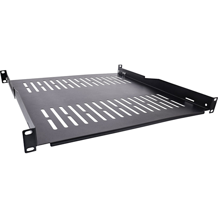 Inline® 19" Shelf, 450mm, 50kg, 1u, Ral 9005 Negro
