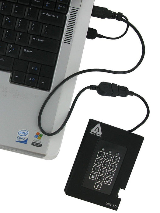 EAN 0708326913720 - Apricorn Aegis Padlock Fortress 1TB disco duro externo 5400 RPM USB tipo A 3.2 Gen 1 (3.1 Gen 1) Negro imagen 3
