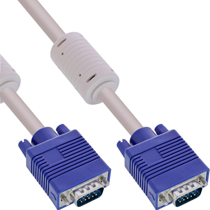 Inline S-Vga Cable 15 Hd Gris Macho A Macho 10m