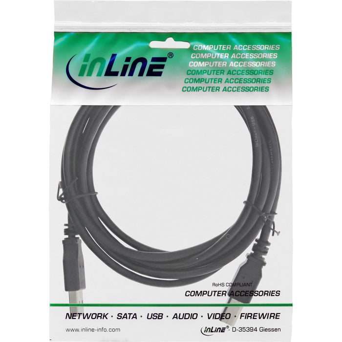 EAN 4043718138821 - InLine 34511X cable USB 1 m USB A USB B Negro imagen 2