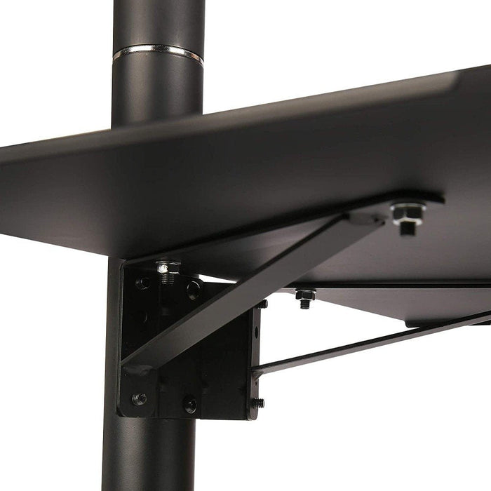 Techly Ica-Tr20 Soporte De Pie Para Pantalla Plana 94 Cm (37") Soporte De Suelo Con Ruedas Para Pantalla Plana Negro