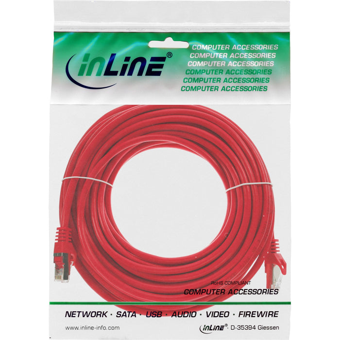 Inline® Cable De Red Sf/Utp Cat.5e Rojo 7.5m
