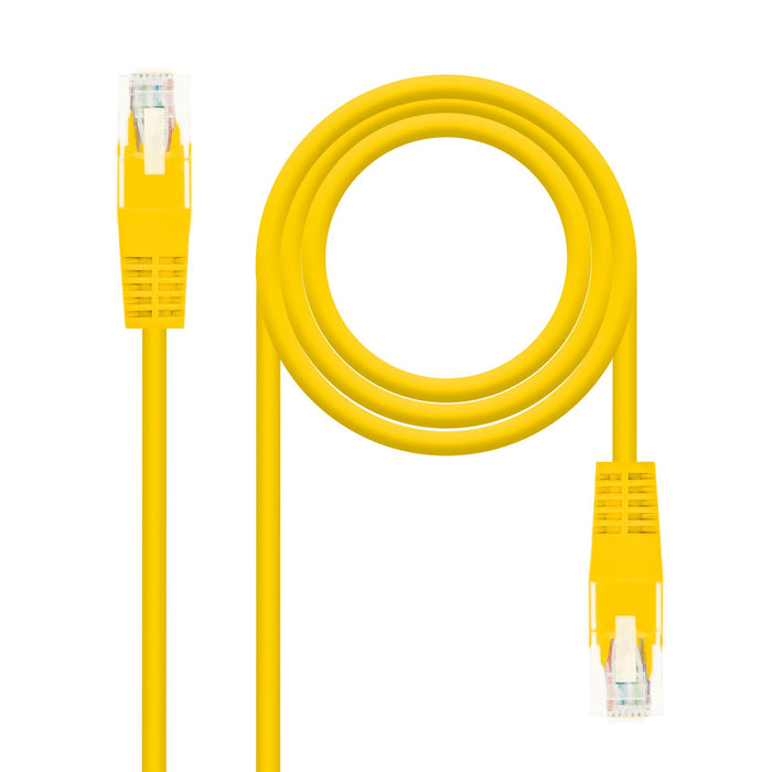 EAN 8433281003712 - Nanocable 10.20.0402-Y cable de red Amarillo 2 m Cat6e U/UTP (UTP) imagen 1