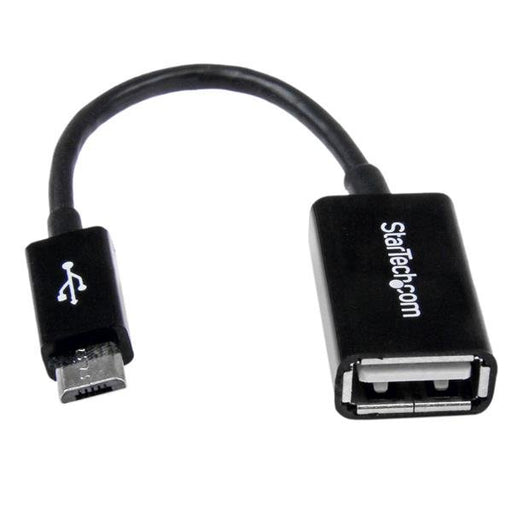 EAN 0065030848381 - StarTech.com UUSBOTG cable USB USB 2.0 0,127 m Micro-USB B 0,48 Gbit/s imagen 1